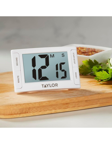 Temporizador Digital Taylor 5853 con Alarma Fuerte y Pantalla Grande