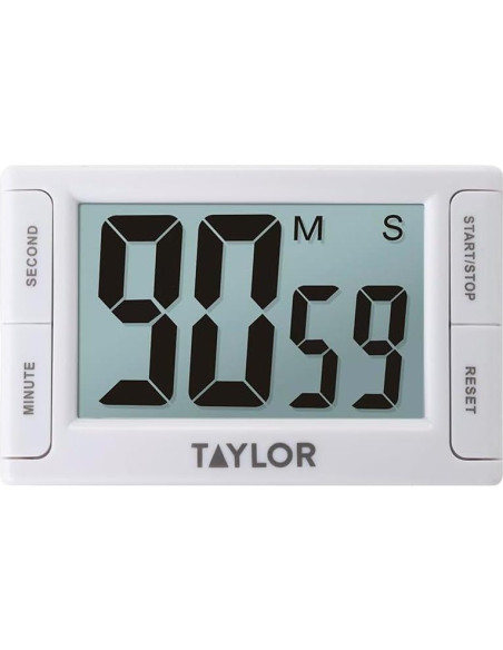 Temporizador Digital Taylor 5853 con Alarma Fuerte y Pantalla Grande