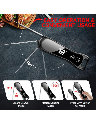 Termómetro Digital de Carne Tegnat IP67 1s Lectura Instantánea