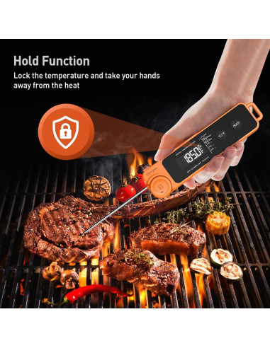 Termómetro Digital de Carne Hongkang Mandarina IP67 0.6s