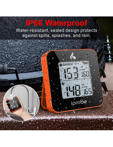 Termómetro Digital Inalámbrico Babik IP-61 con 2 Probes y Bluetooth