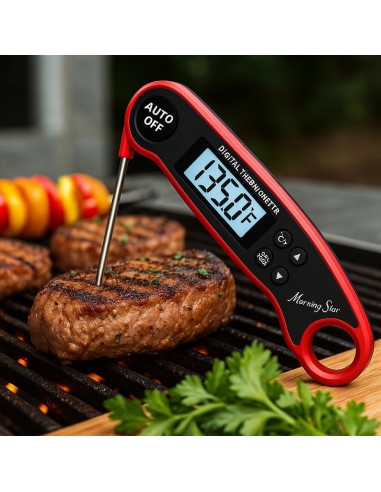 Termómetro Digital de Carne Morning Star MS-250, 11.9 cm, IP67