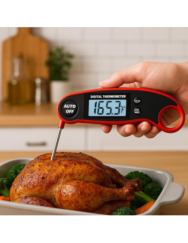 Termómetro Digital de Carne Morning Star MS-250, 11.9 cm, IP67