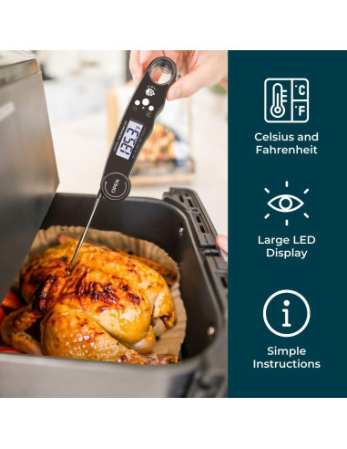 Termómetro Digital de Carne Cathy Yoder - Lectura Instantánea