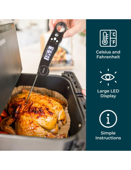 Termómetro Digital de Carne Cathy Yoder - Lectura Instantánea