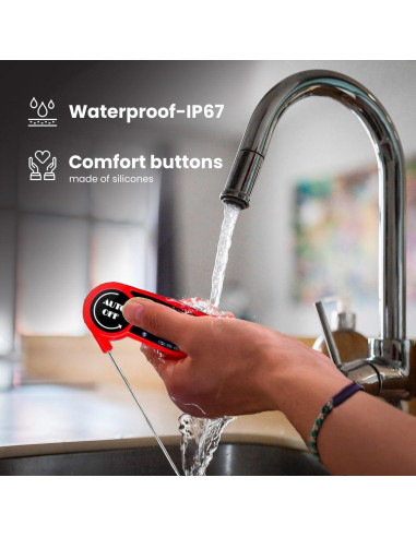 Termómetro Digital de Carne Morning Star MS-250, 11.9 cm, IP67