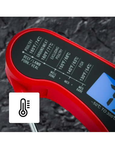 Termómetro Digital de Carne Morning Star MS-250, 11.9 cm, IP67