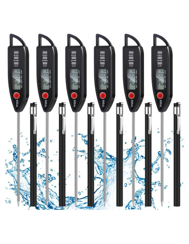 Set de 6 Termómetros Digitales de Cocina Copkim - Impermeables