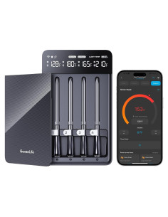 Termómetro Digital Inalámbrico GoveeLife con 4 Probetas