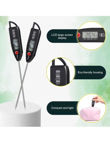 Set de 6 Termómetros Digitales de Cocina Copkim - Impermeables