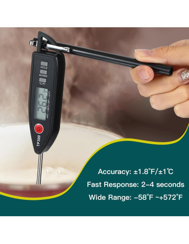 Set de 6 Termómetros Digitales de Cocina Copkim - Impermeables