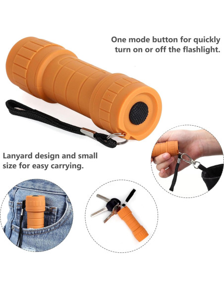 Juego de 10 Linternas LED SEAMAGIC 100 Lúmenes con Pilas