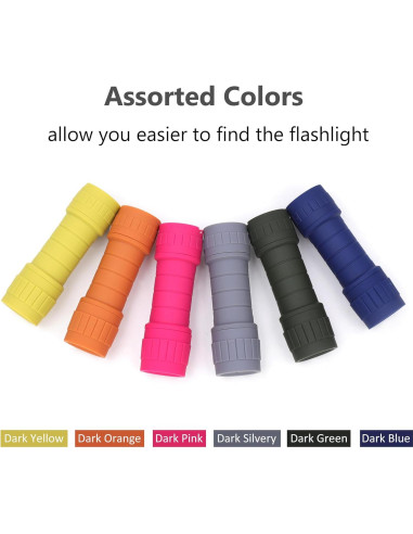 Juego de 6 Linternas LED SEAMAGIC 100 Lúmenes con Baterías