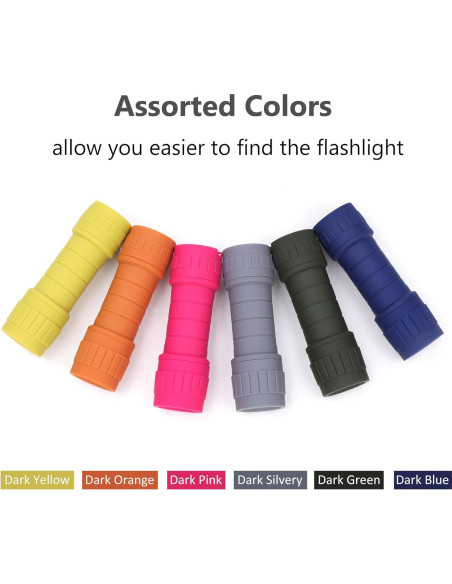 Juego de 6 Linternas LED SEAMAGIC 100 Lúmenes con Baterías