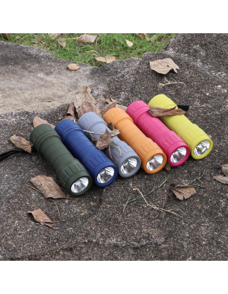 Juego de 6 Linternas LED SEAMAGIC 100 Lúmenes con Baterías
