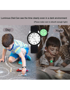 Reloj Analógico Facasu para Niños Impermeable con Esfera Luminosa 2