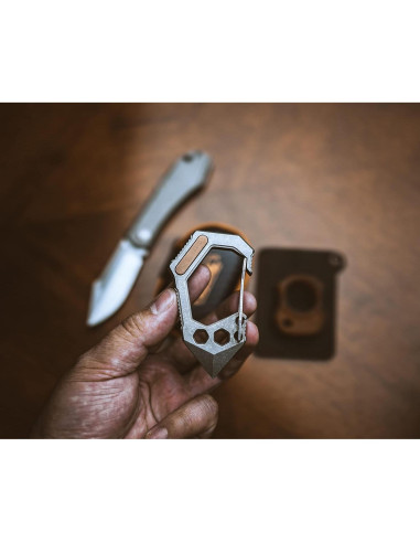 Multiherramienta EDC KeyUnity KU02 de Titanio 7 en 1
