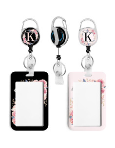 2 Pack Titulares de Identificación Rcmyll con Clip Retráctil 2