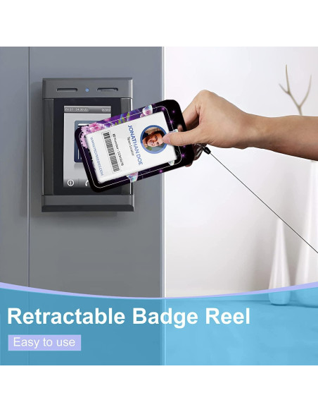 Cinta para Insignias Retráctil BILLTEFUL Mariposa Púrpura