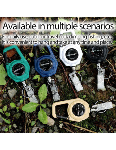 Llave Retráctil Yojaro Soporte de Insignia Verde 74.93 cm 2