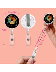 Soporte de Insignia Retráctil Dooyilets con Clip de Cocodrilo 2