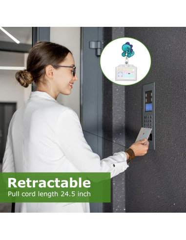 Reel de Insignia Retráctil HLQHXWHZT - Dinosaurio Ctue - 3 Piezas