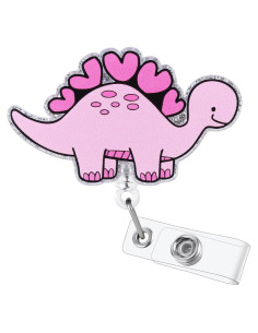 Insignia de Enfermera Rosa BEZTN con Clip Retráctil 60cm