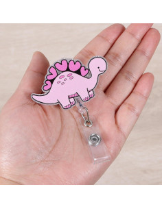 Insignia de Enfermera Rosa BEZTN con Clip Retráctil 60cm 2