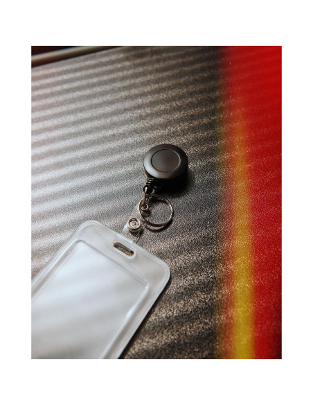 Paquete de 2 Carretes Retráctiles Qinsuee con Soportes y Anillos