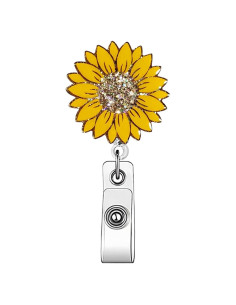 Clip de Insignia Retráctil ASABITE Girasol 76.2 cm para Profesionales