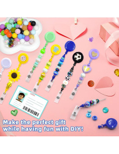 Kit de 15 Ruedas de Insignias Retráctiles Coloridas Hesong 2