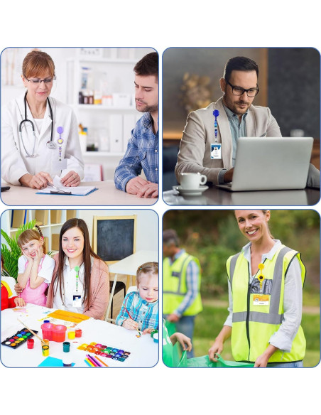 Kit de 15 Ruedas de Insignias Retráctiles Coloridas Hesong