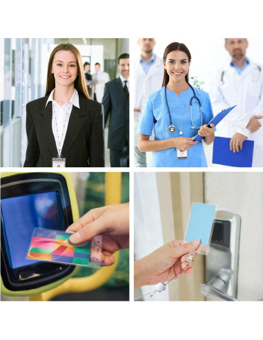 Cinta identificadora retráctil Vzrflee con 2 soportes oro