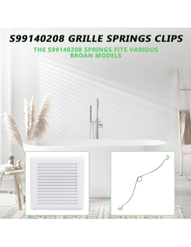 Clips de Resorte Broan Nutone S99140208 - Paquete de 3