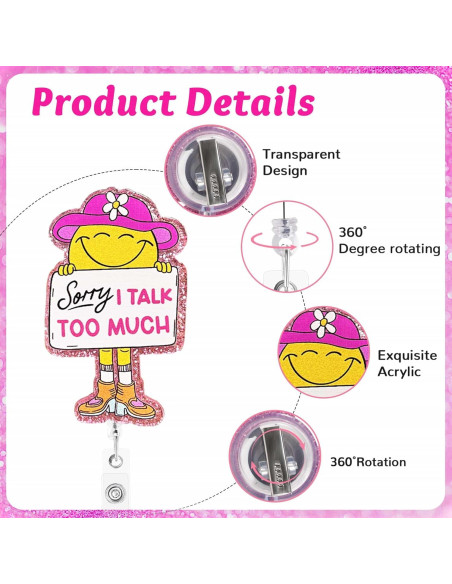 24 Porta Insignias Divertidos Hotlea para Enfermeras y Médicos 24 Porta Insignias Divertidos Hotlea para Enfermeras y Médicos