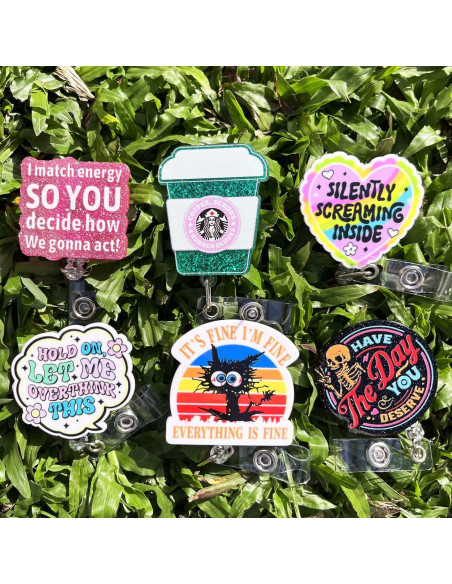 24 Porta Insignias Divertidos Hotlea para Enfermeras y Médicos 24 Porta Insignias Divertidos Hotlea para Enfermeras y Médicos