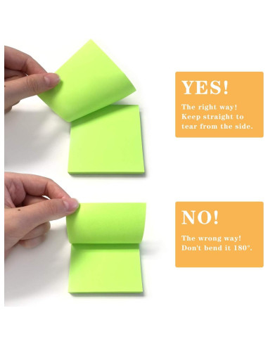 Notas Adhesivas 3x3 cm Phthdoty 24 Colores Brillantes