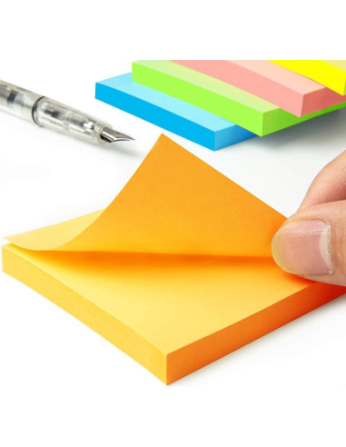 Notas Adhesivas 3x3 cm Phthdoty 24 Colores Brillantes