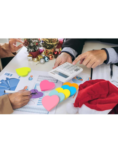 Notas Adhesivas Corazón TKTB 7.62x7.62 cm 8 Bloc 82 Hojas