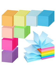 Paquete de 48 Notas Adhesivas Pop Up Beieverluck 3x3 Coloridas