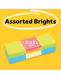 Cubo de Notas Adhesivas Post-it 5.08 cm x 5.08 cm 3 Blocs 400 Hojas 2