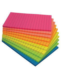 Notas Adhesivas Rayadas 10 Paquetes 500 Hojas Mejores Productos