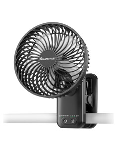 Ventilador Clip-On GRANDFAST TF01 17.78cm 4 Velocidades Silencioso