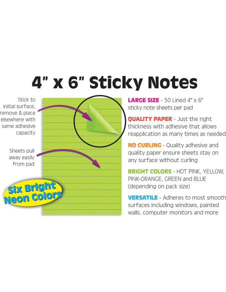 Notas Adhesivas Rayadas 10 Paquetes 500 Hojas Mejores Productos Notas Adhesivas Rayadas 10 Paquetes 500 Hojas Mejores Productos