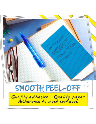 Notas Adhesivas Rayadas 10 Paquetes 500 Hojas Mejores Productos