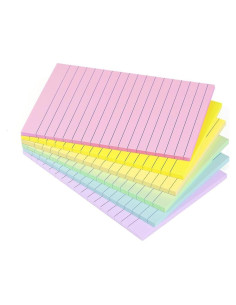 Notas Adhesivas Vanpad 10x15 cm Colores Pastel 6 Pads 45 Hojas