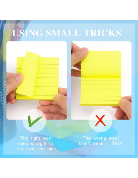 Notas Adhesivas Rayadas 3x3 Early Buy 9 Colores Brillantes Notas Adhesivas Rayadas 3x3 Early Buy 9 Colores Brillantes