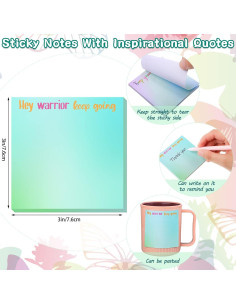 Zonon Notas Adhesivas Motivacionales 12 Piezas 7.6x7.6cm 2