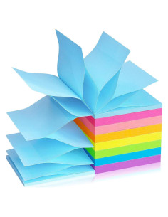 Notas Adhesivas Emergentes Lobo Oriental 8 Colores 80 Hojas