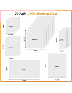 Notas Adhesivas Transparentes VITEVER 1000 Hojas 6 Tamaños 2